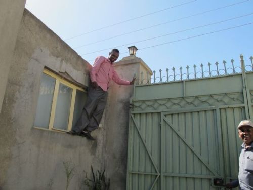 electrician on roof